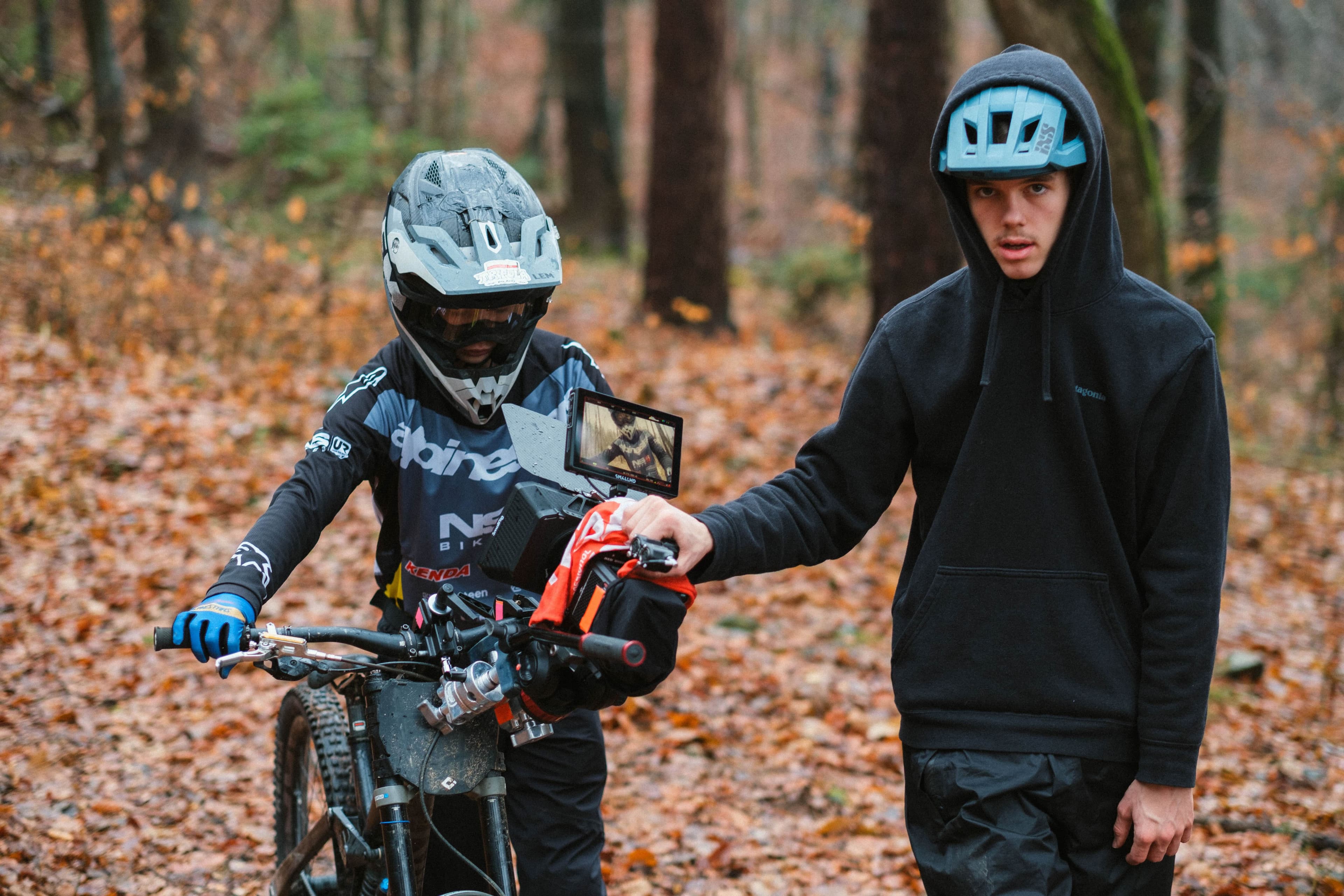 Joel Dietenhofer filming outdoor content